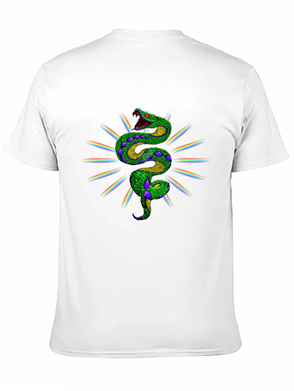 Rainbow Snake Graphic Tee - Black