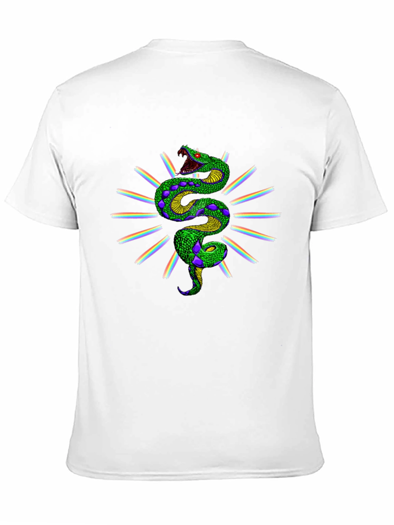 Rainbow Snake Graphic Tee - Black