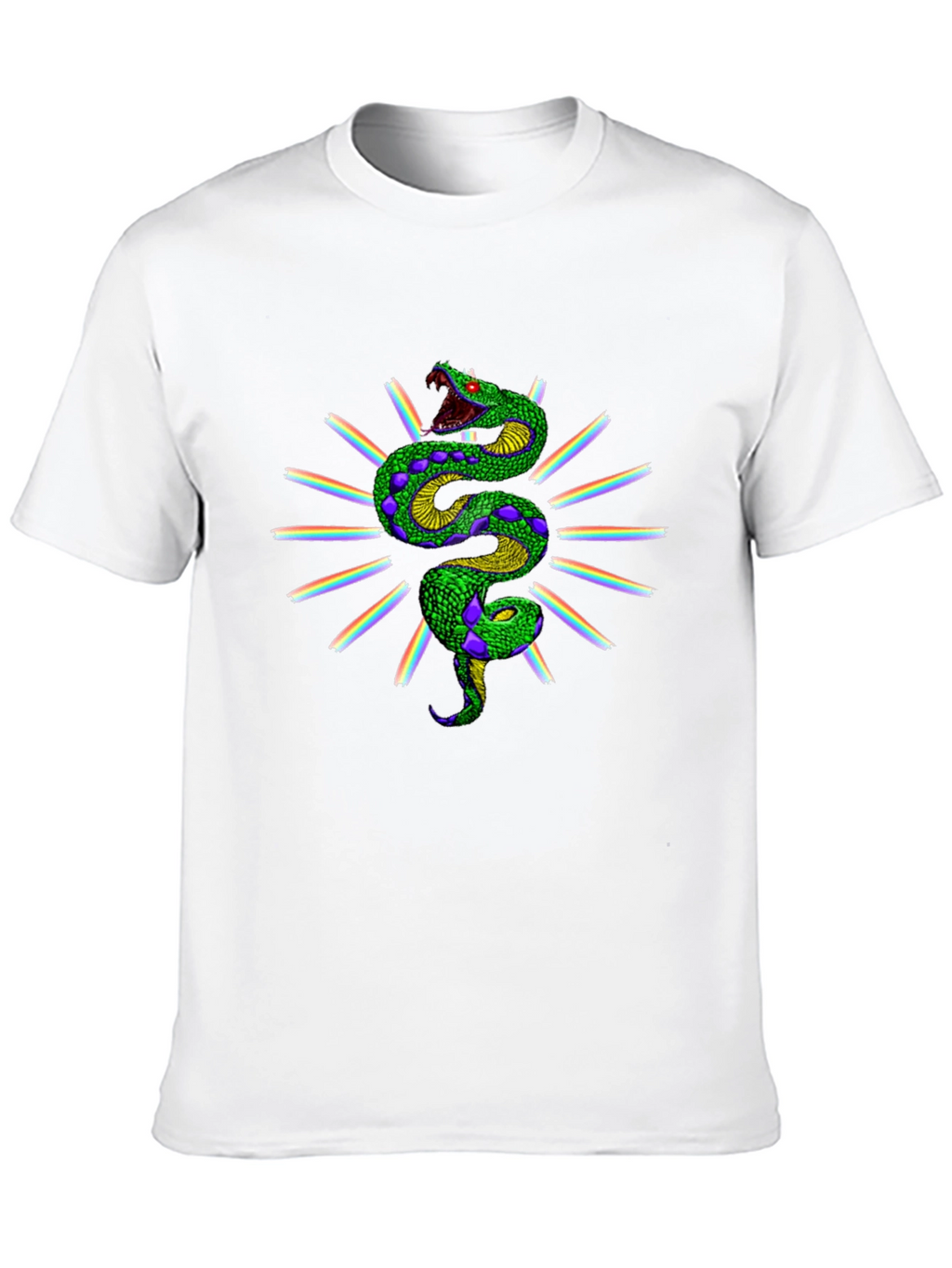 Rainbow Snake Graphic Tee - Black