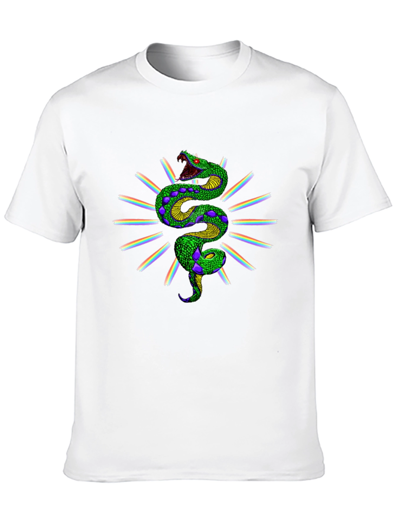 Rainbow Snake Graphic Tee - Black