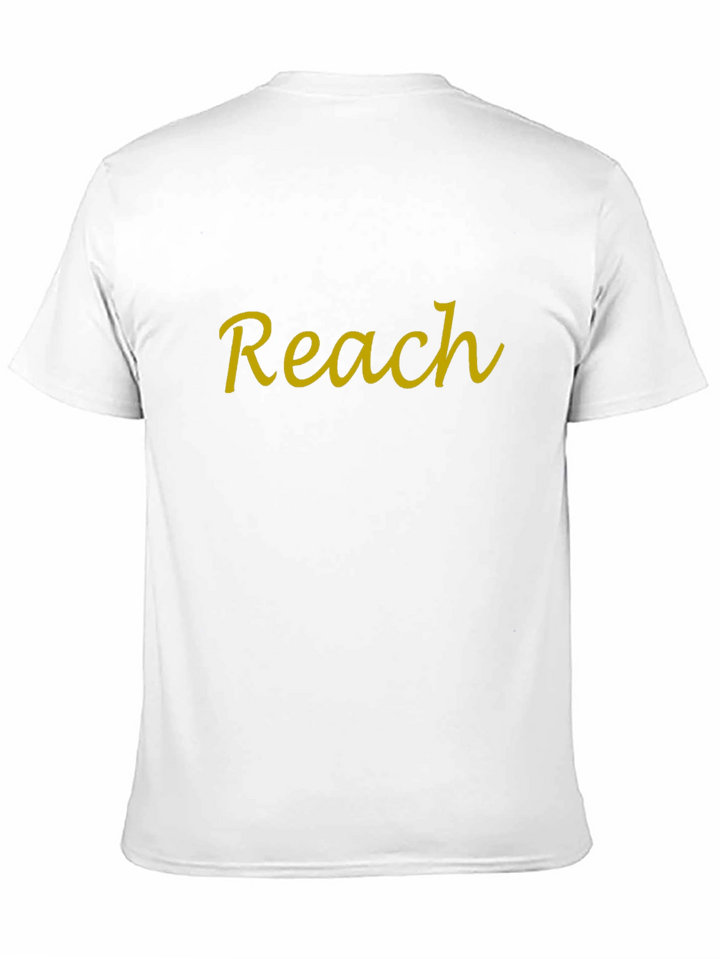 Reach Yellow Text Black T-Shirt