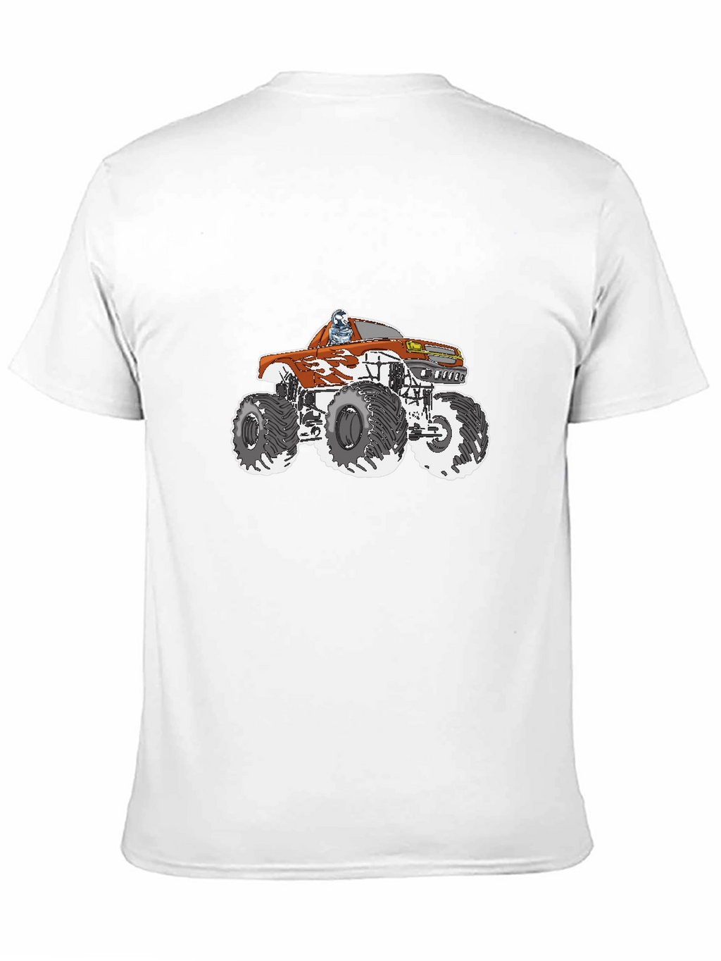 Monster Truck Graphic Tee - Black Cotton T-Shirt