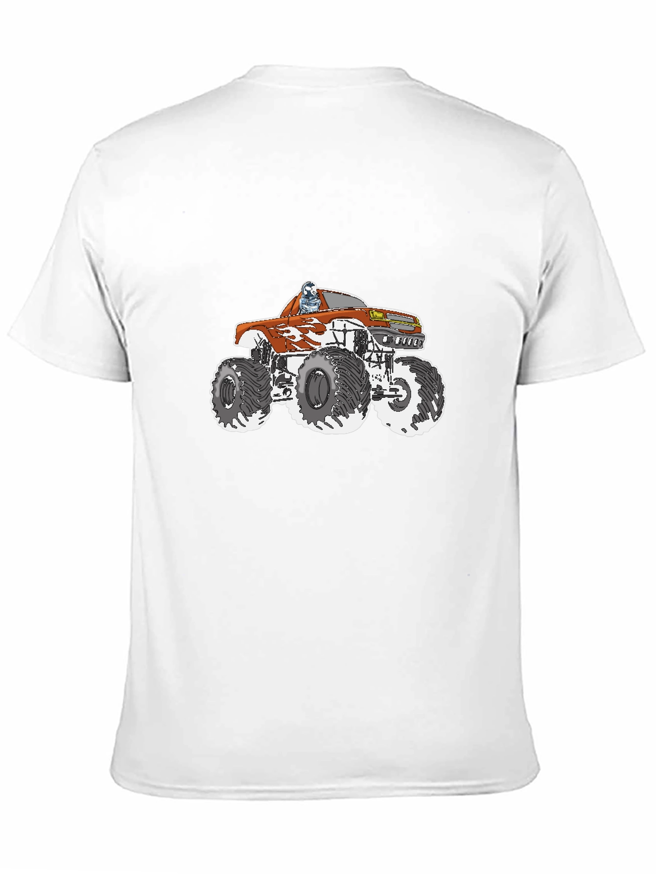 Monster Truck Graphic Tee - Black Cotton T-Shirt