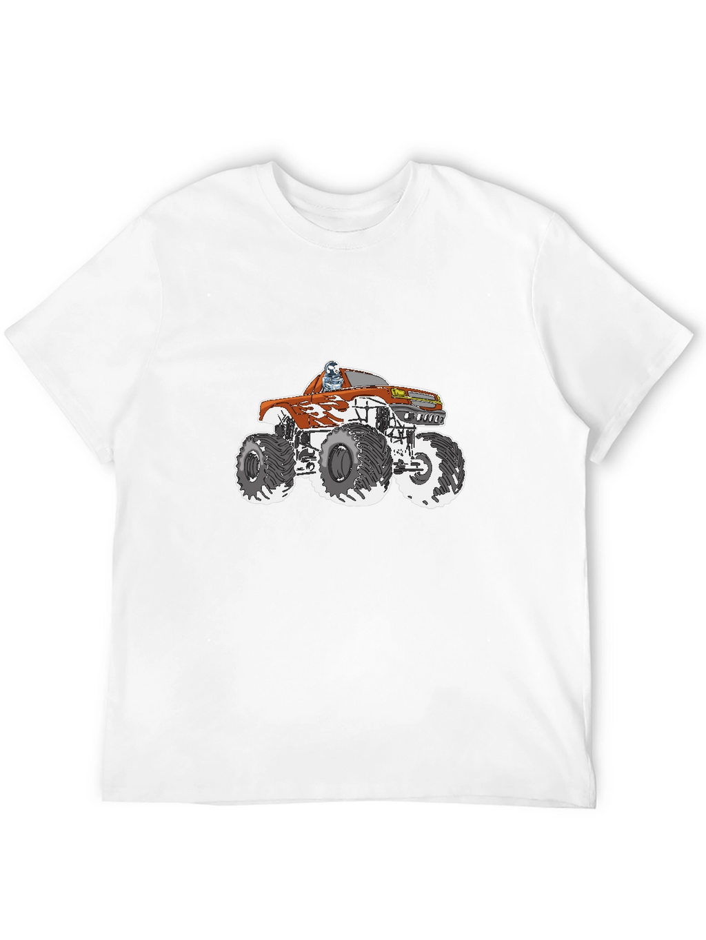 Monster Truck Graphic Tee - Black Cotton T-Shirt