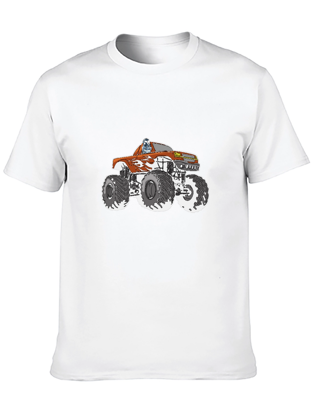 Monster Truck Graphic Tee - Black Cotton T-Shirt