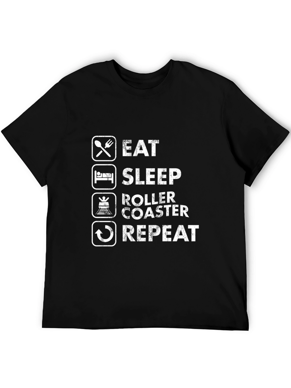 Eat Sleep Roller Coaster Repeat T-Shirt