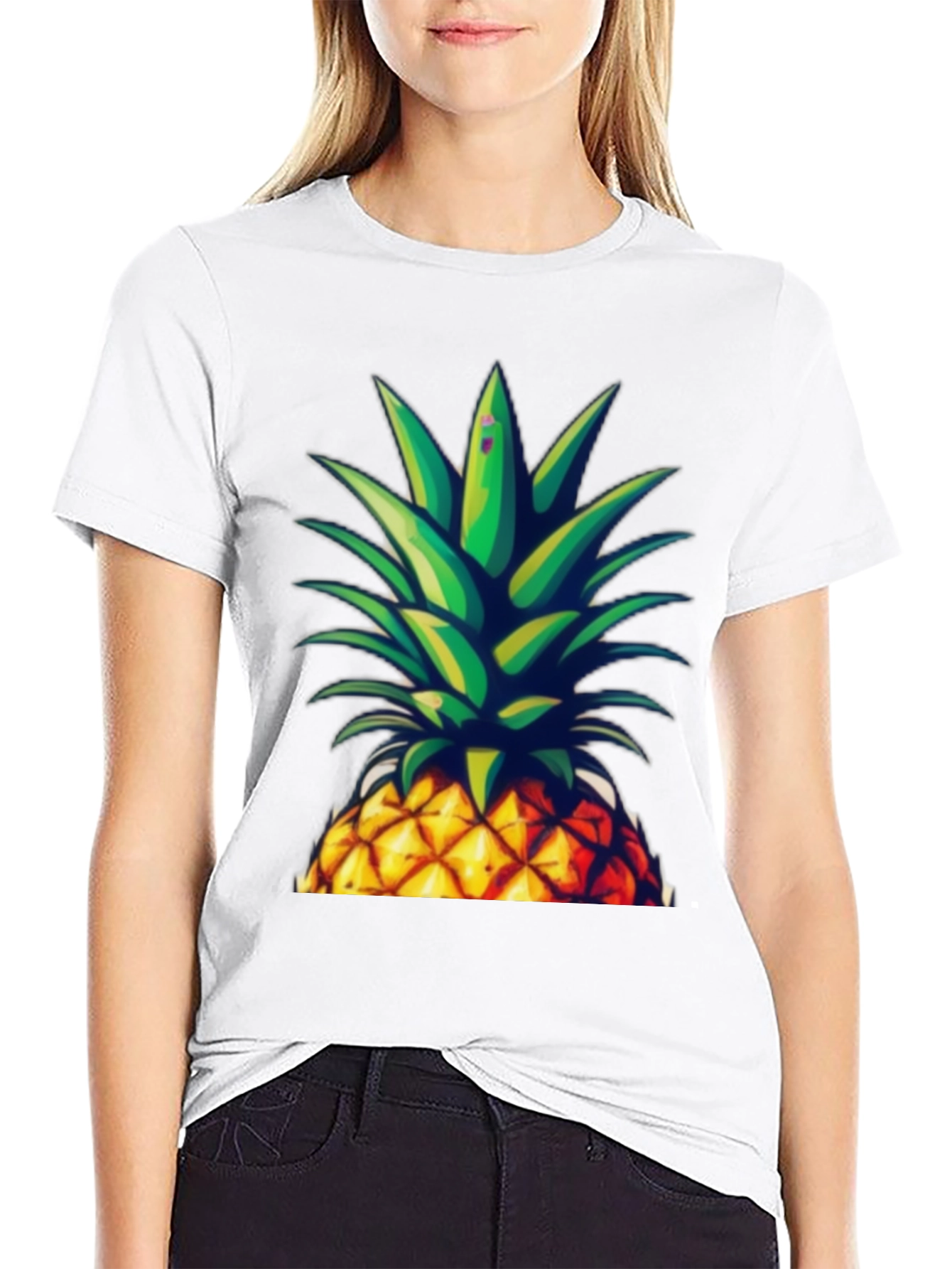 Pineapple Graphic Tee - Tropical Fruit Design