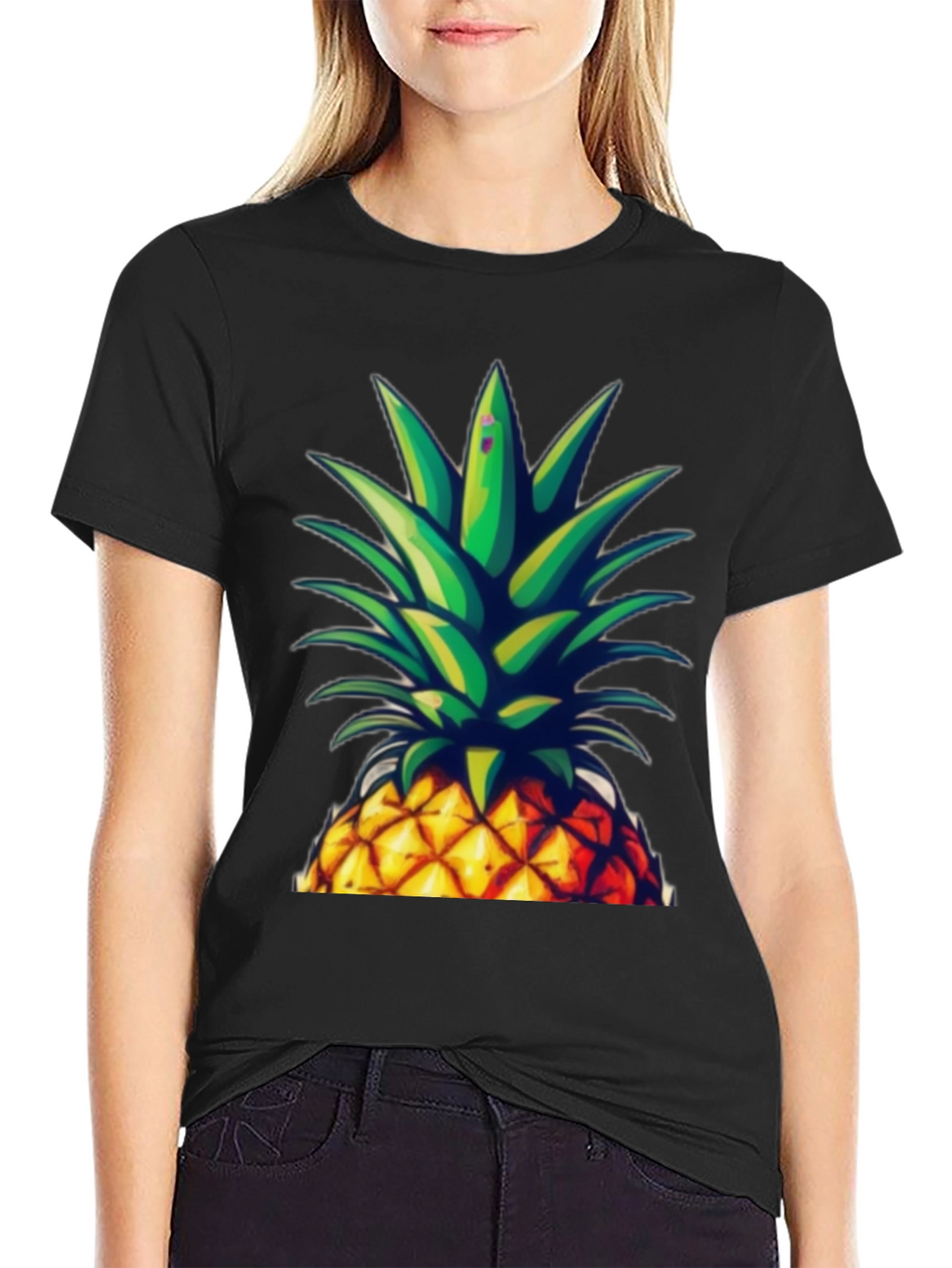 Pineapple Graphic Tee - Tropical Fruit Design