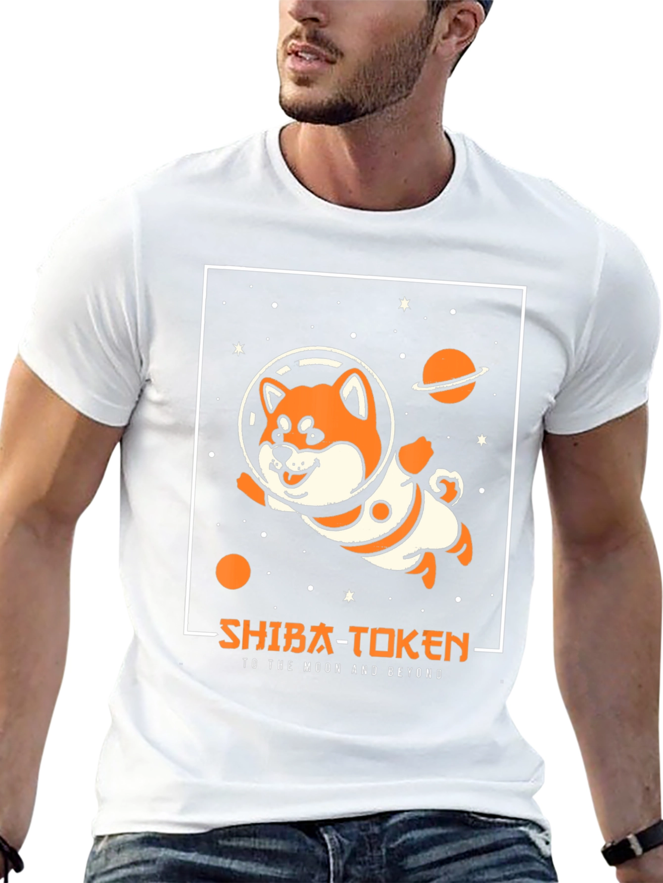 Shiba Token Space T-Shirt - To the Moon and Beyond!