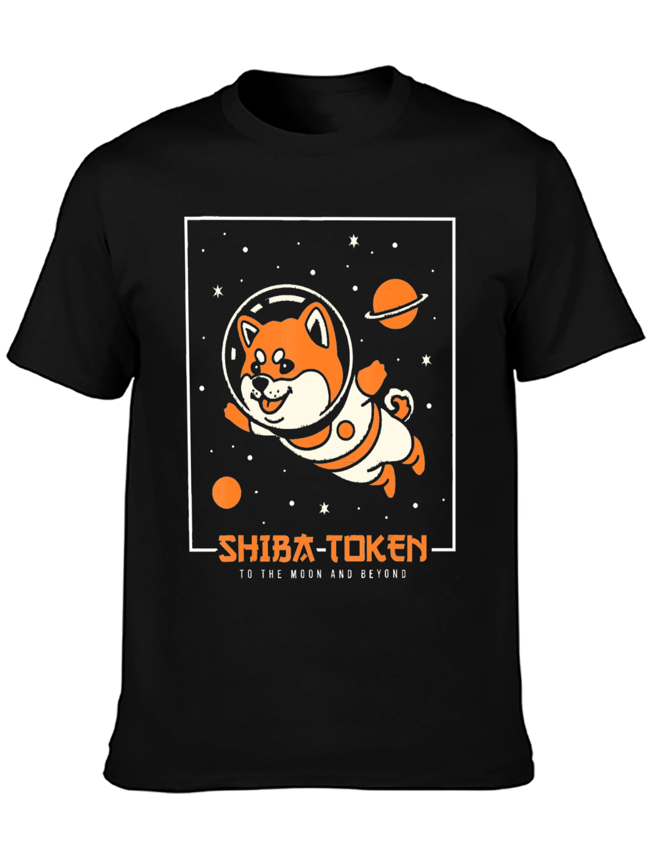 Shiba Token Space T-Shirt - To the Moon and Beyond!
