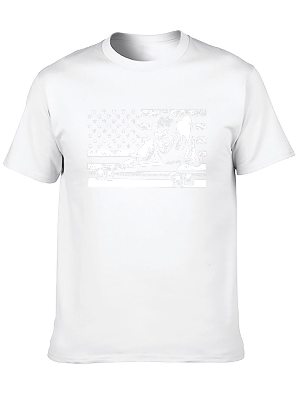 Billiards Flag Graphic Tee - Cool Black T-Shirt