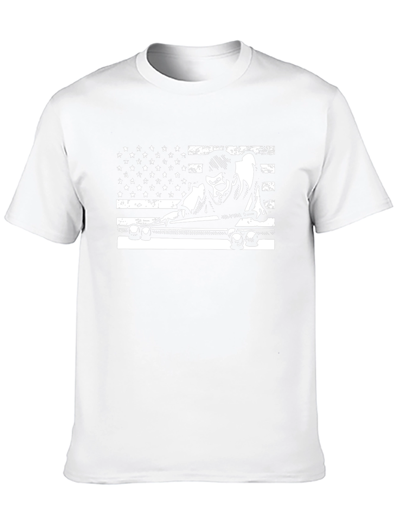 Billiards Flag Graphic Tee - Cool Black T-Shirt