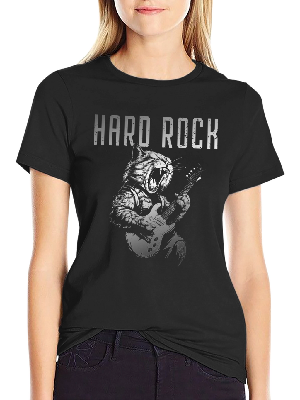 Hard Rock Cat T-Shirt - Graphic Tee