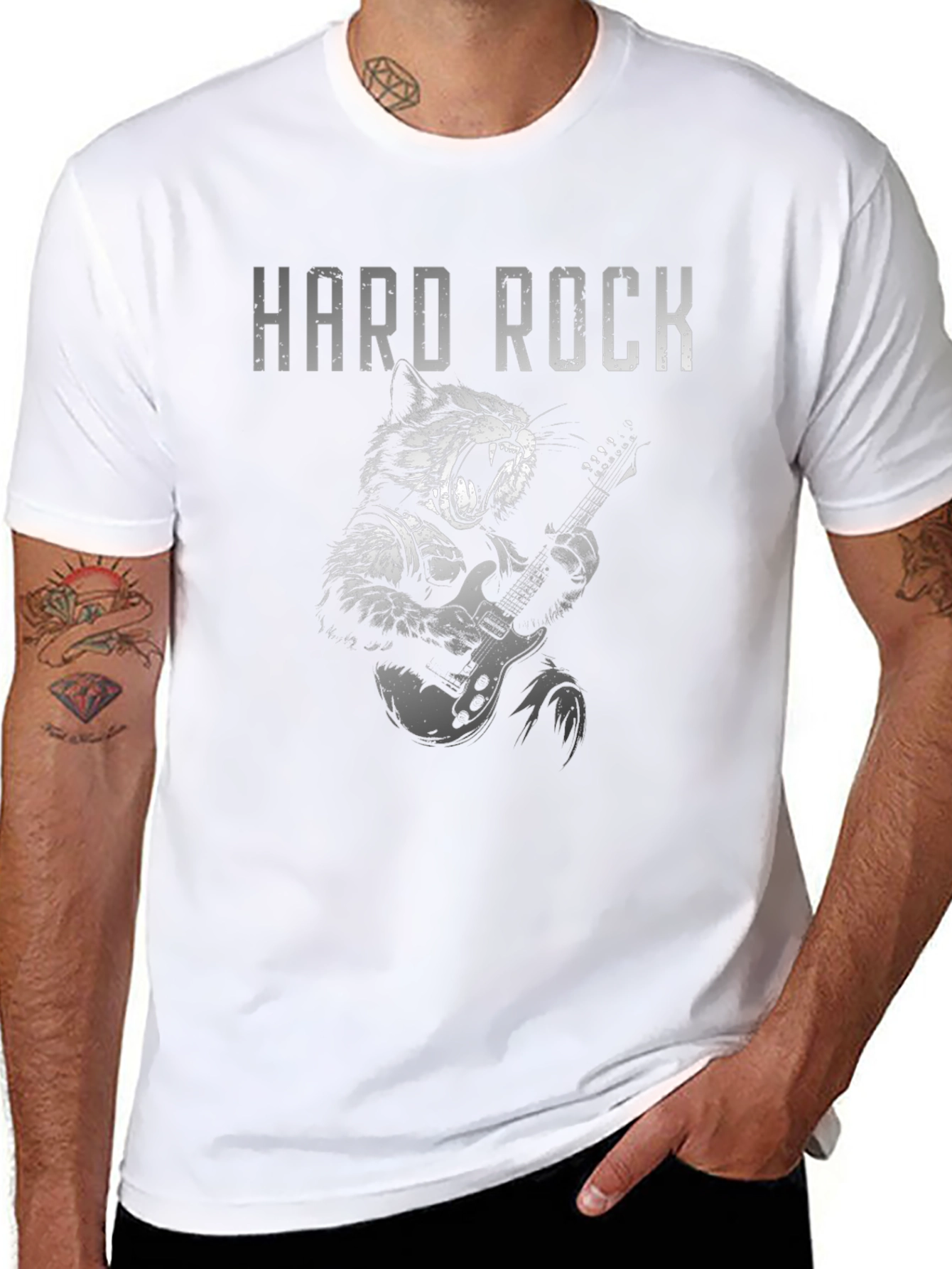 Hard Rock Cat T-Shirt - Graphic Tee