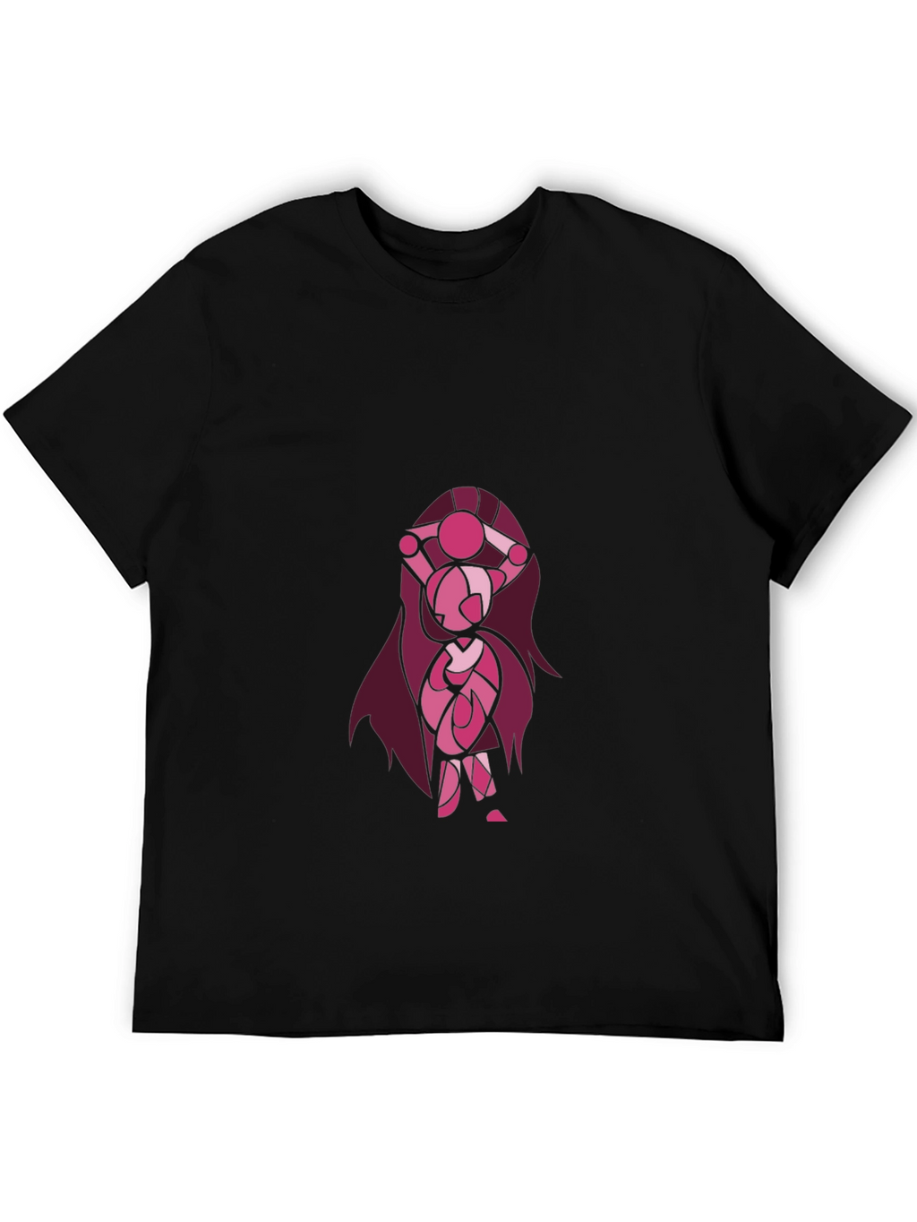 Cartoon Character Graphic Black T-Shirt