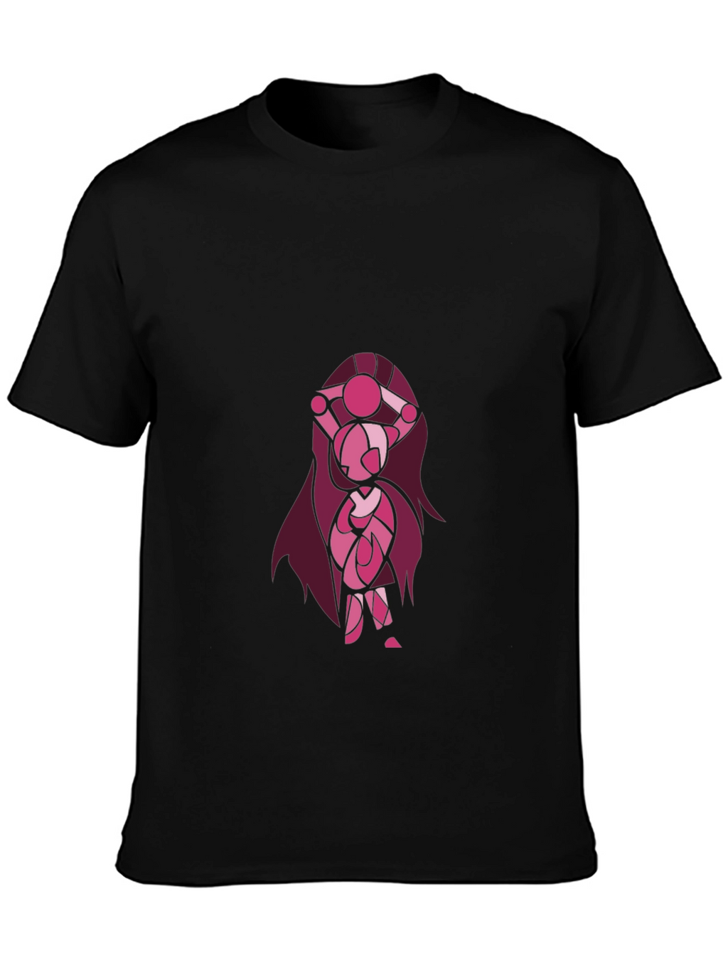 Cartoon Character Graphic Black T-Shirt