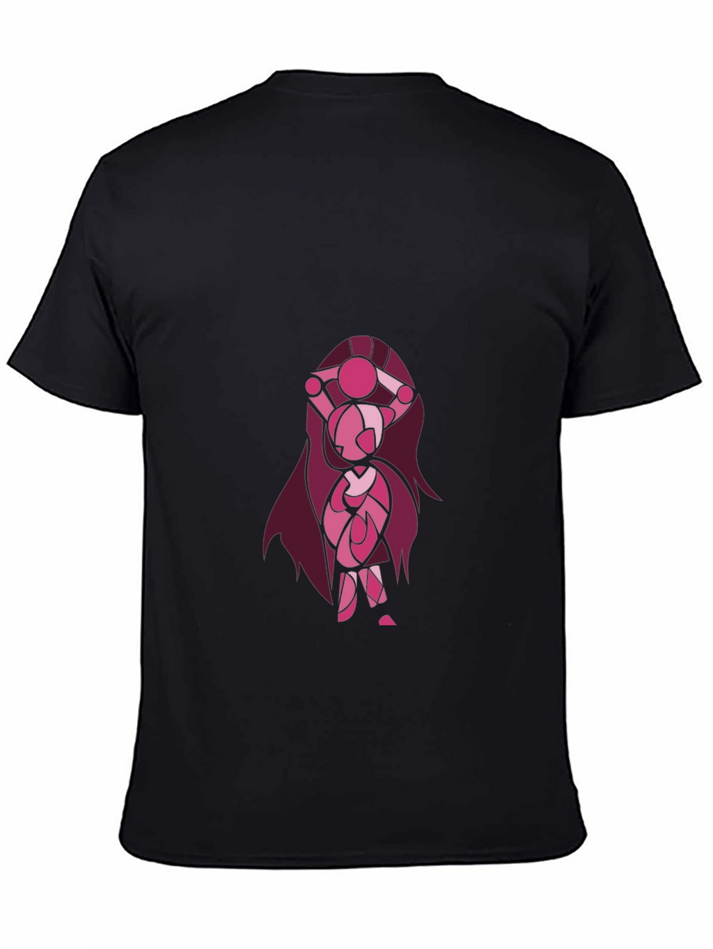 Cartoon Character Graphic Black T-Shirt