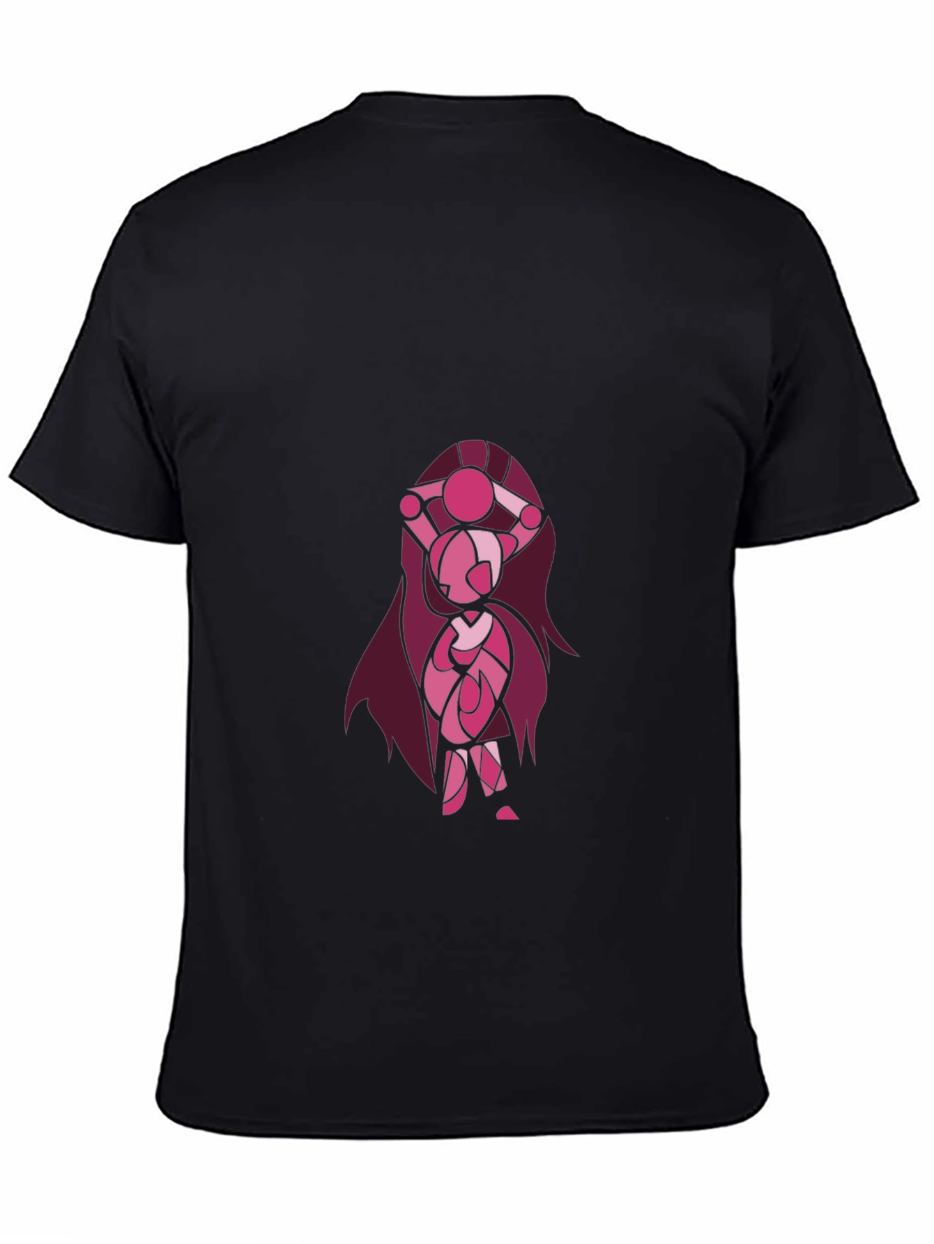 Cartoon Character Graphic Black T-Shirt