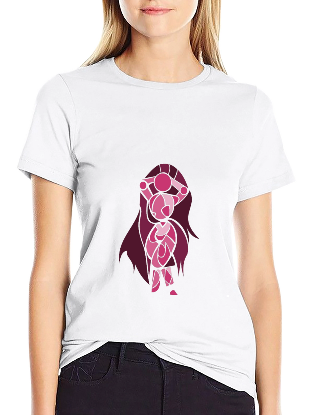 Cartoon Character Graphic Black T-Shirt