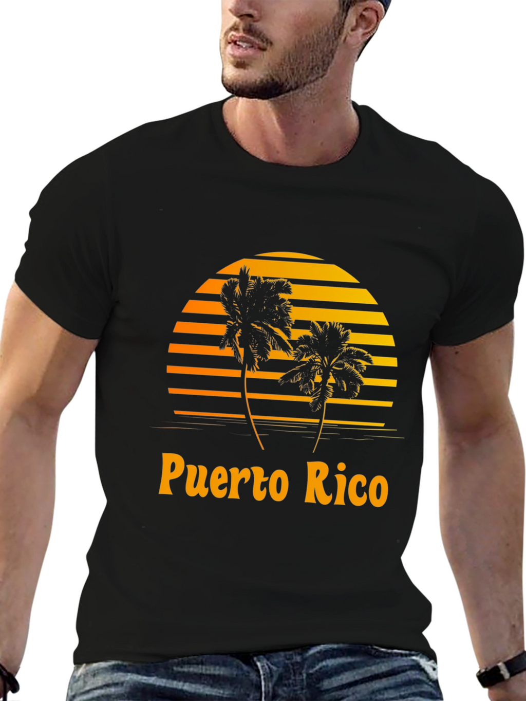 Puerto Rico Sunset Graphic T-Shirt