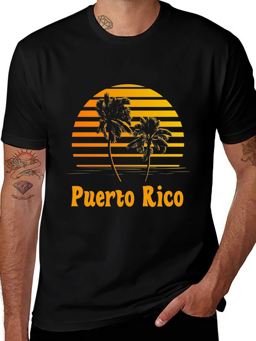 Puerto Rico Sunset Graphic T-Shirt