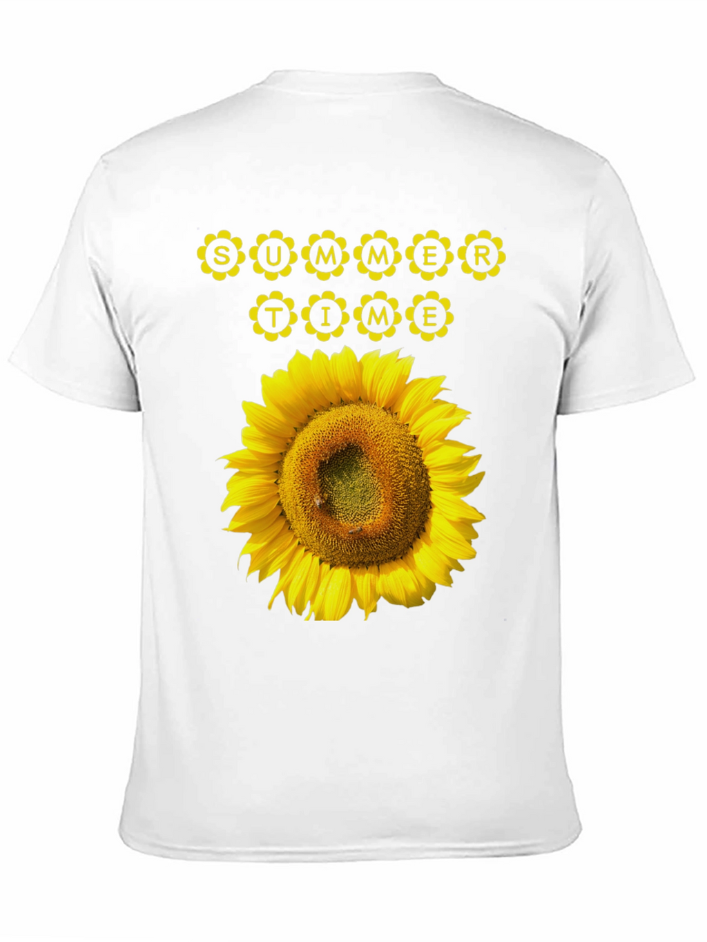 Summer Time Sunflower Graphic Tee - Black