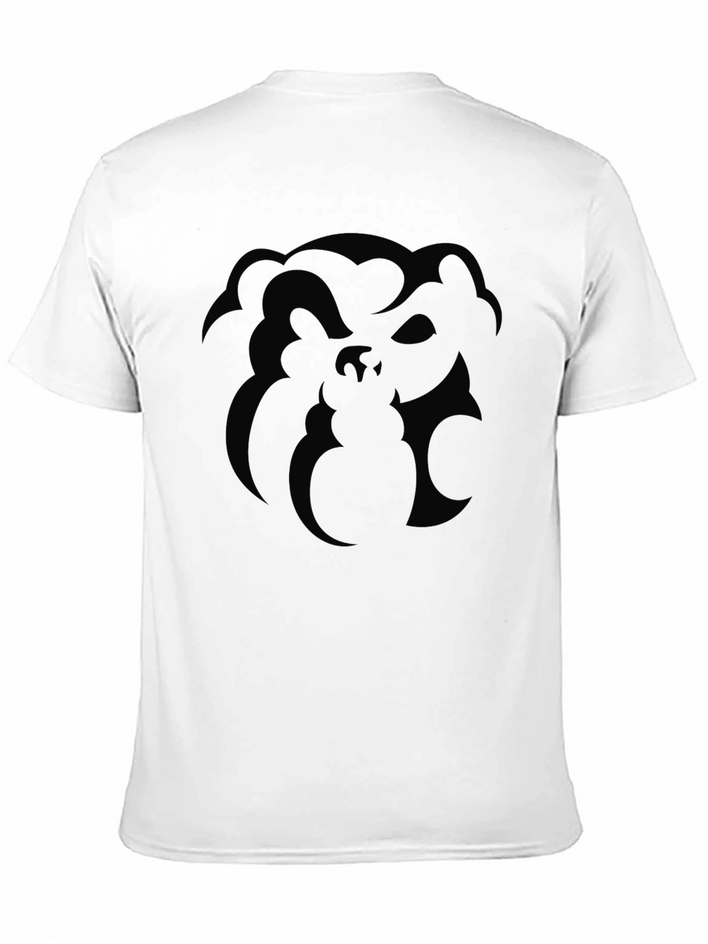 Monochrome Abstract Graphic Print T-Shirt