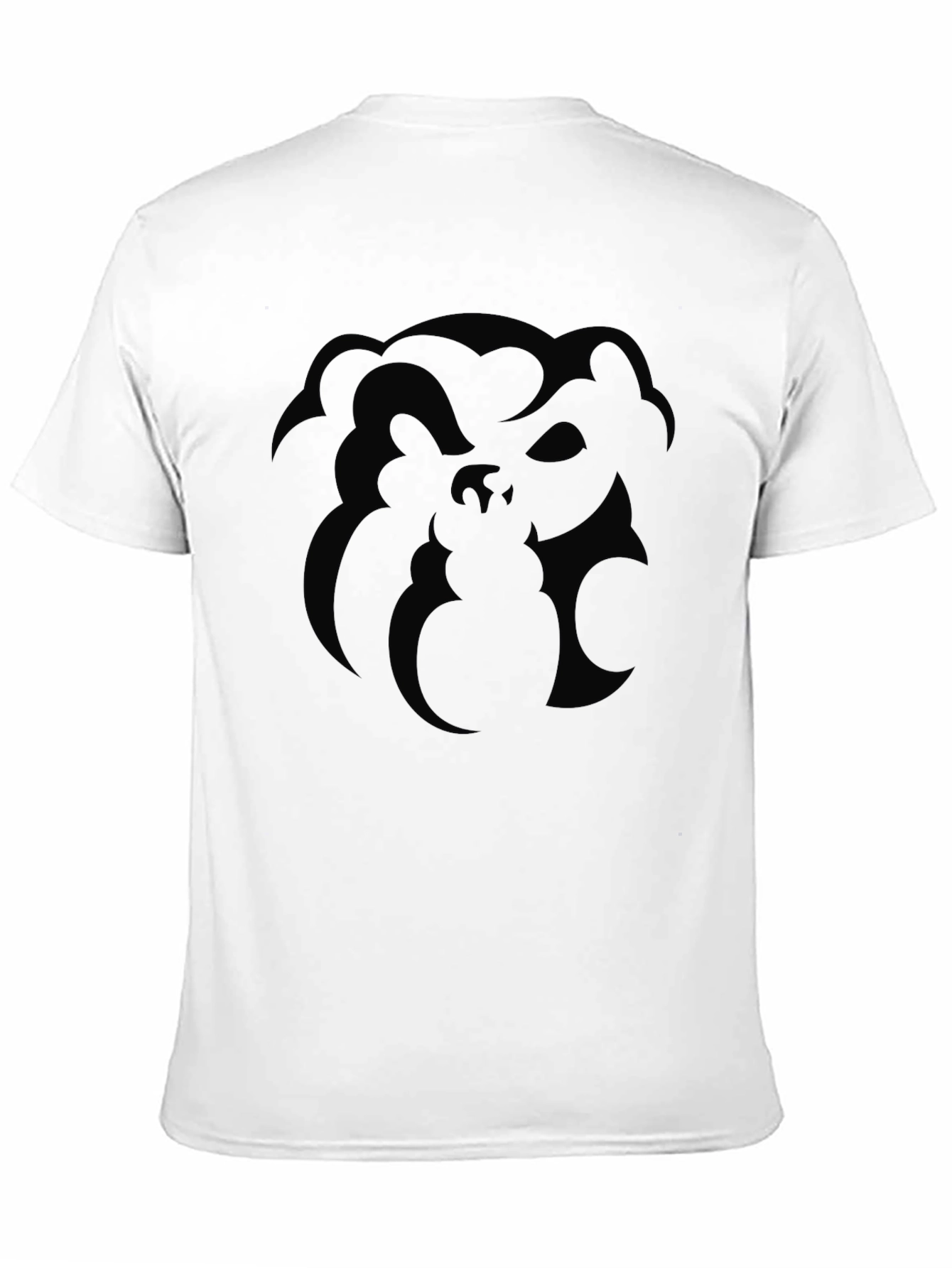 Monochrome Abstract Graphic Print T-Shirt