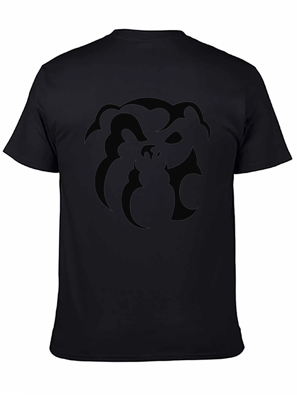 Monochrome Abstract Graphic Print T-Shirt