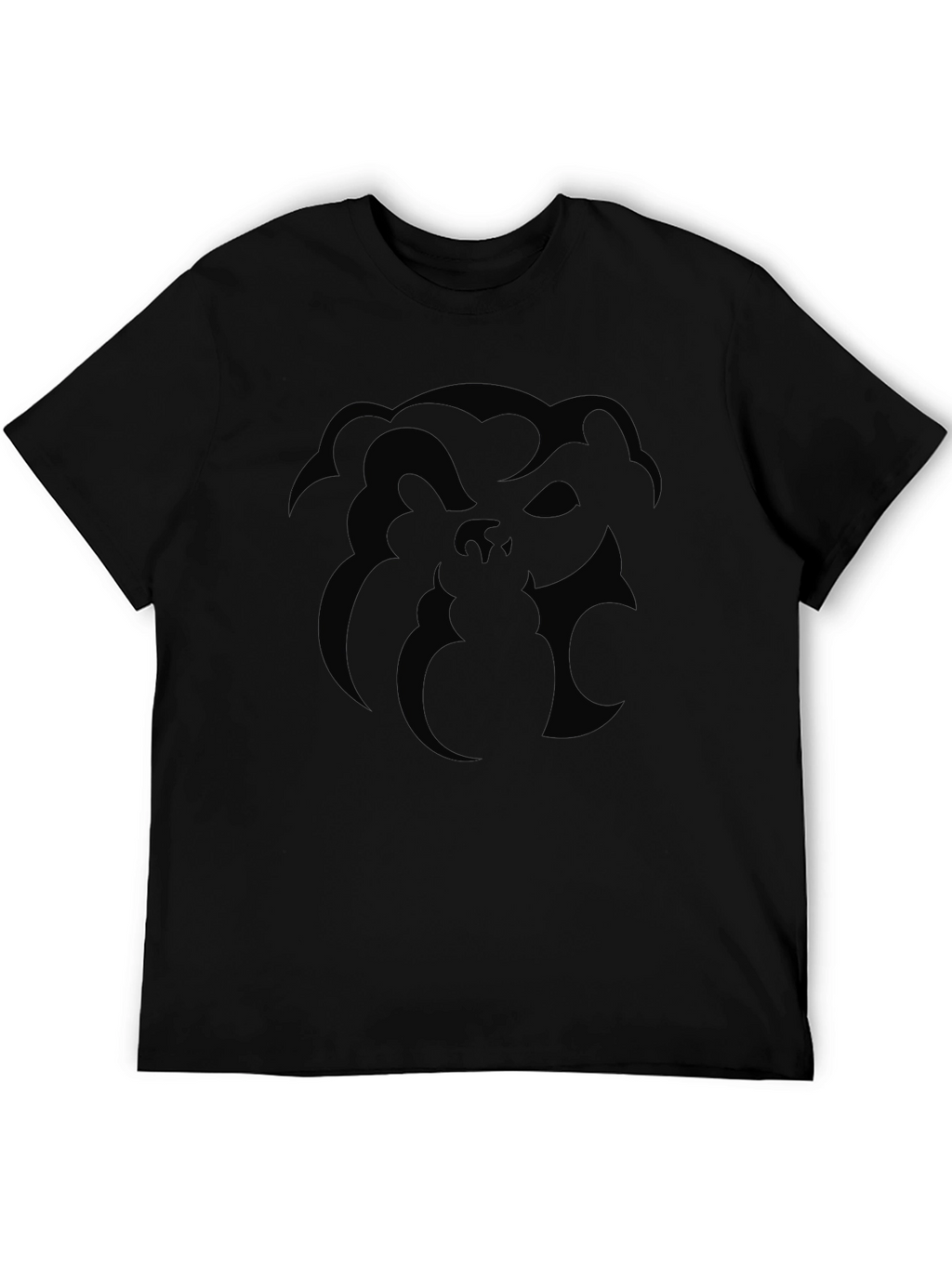 Monochrome Abstract Graphic Print T-Shirt