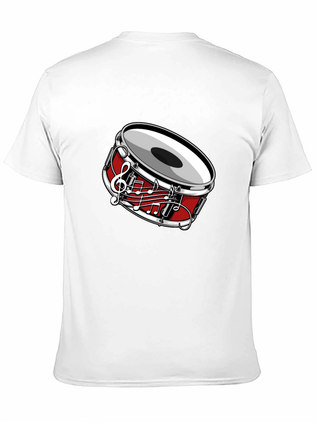 Musical Drum Graphic T-Shirt - Black