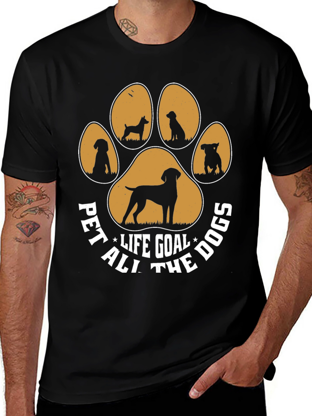 Pet All The Dogs Graphic Tee