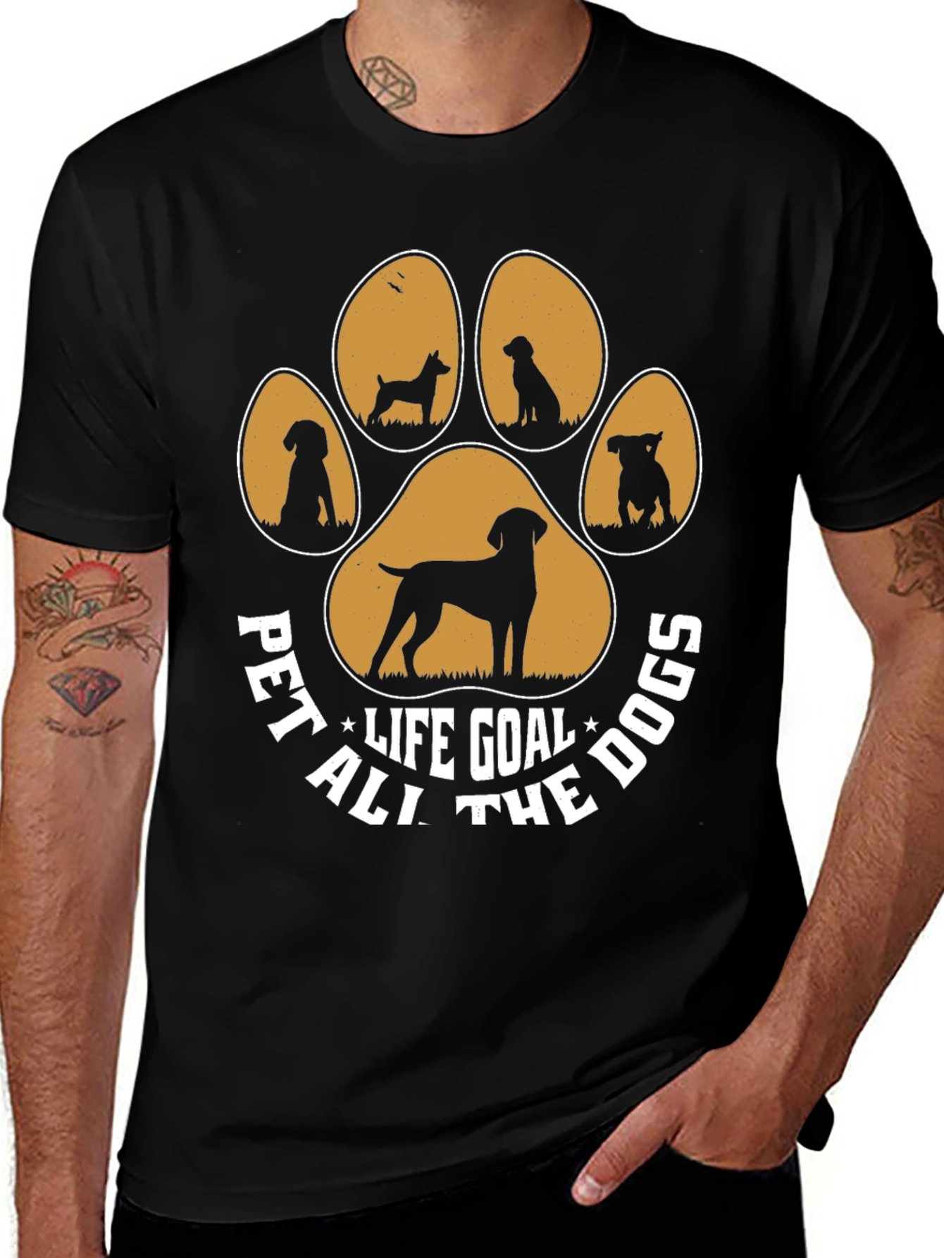 Pet All The Dogs Graphic Tee