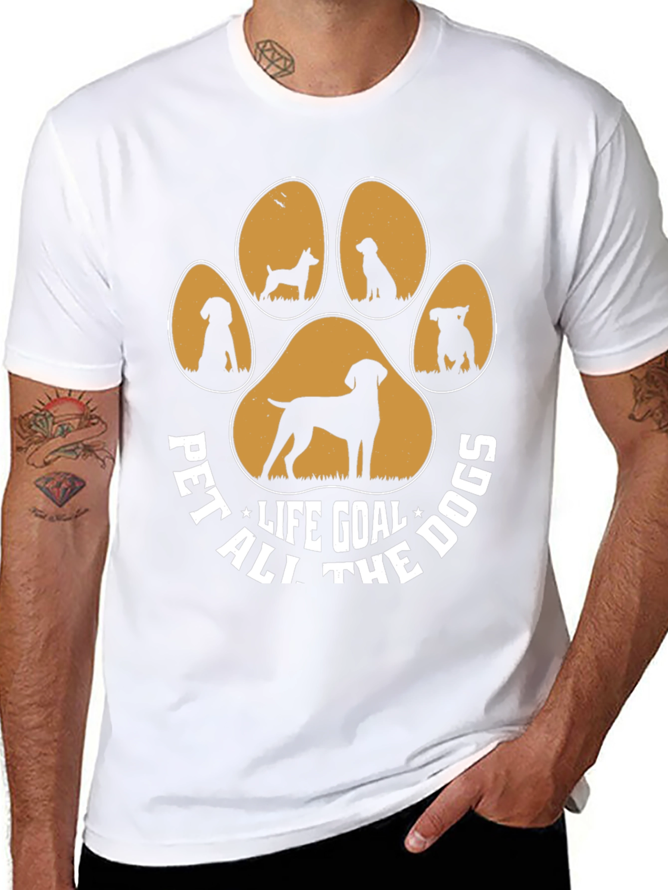 Pet All The Dogs Graphic Tee