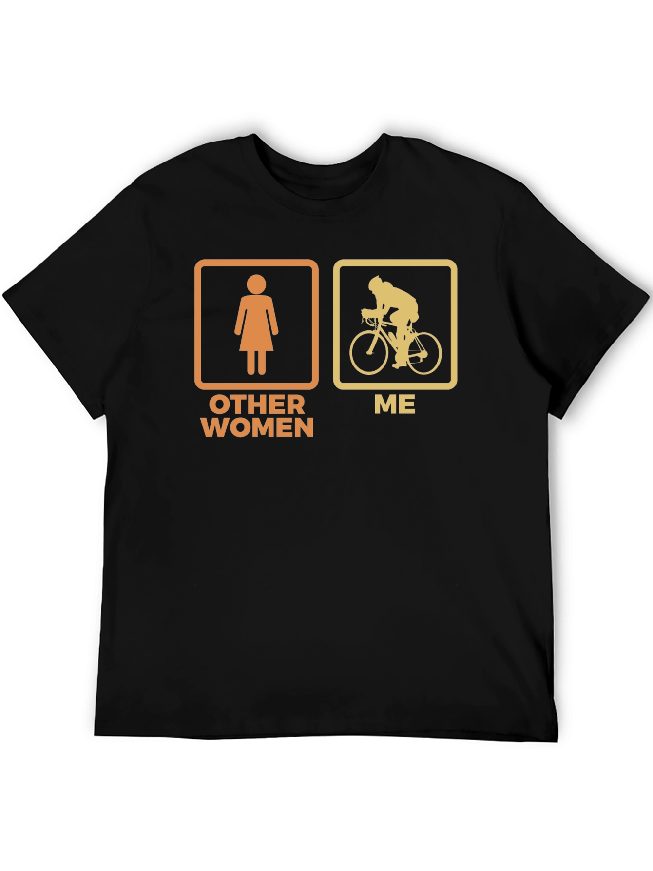 Humorous Cyclist T-Shirt - Other Women vs. Me