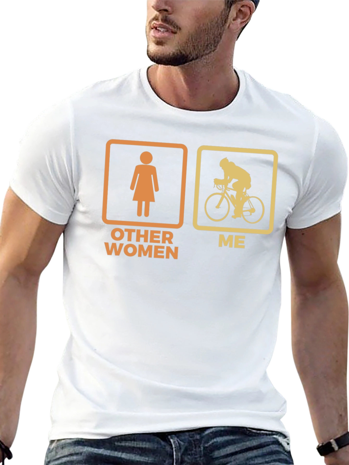 Humorous Cyclist T-Shirt - Other Women vs. Me