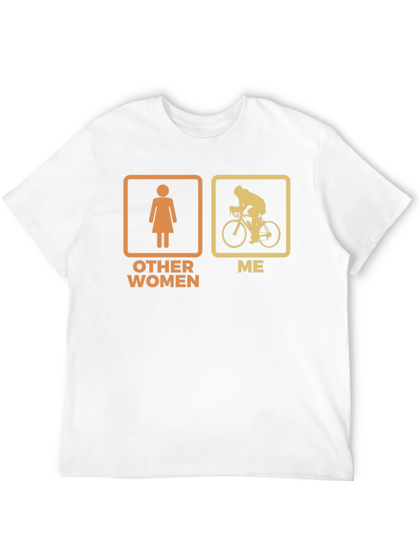 Humorous Cyclist T-Shirt - Other Women vs. Me