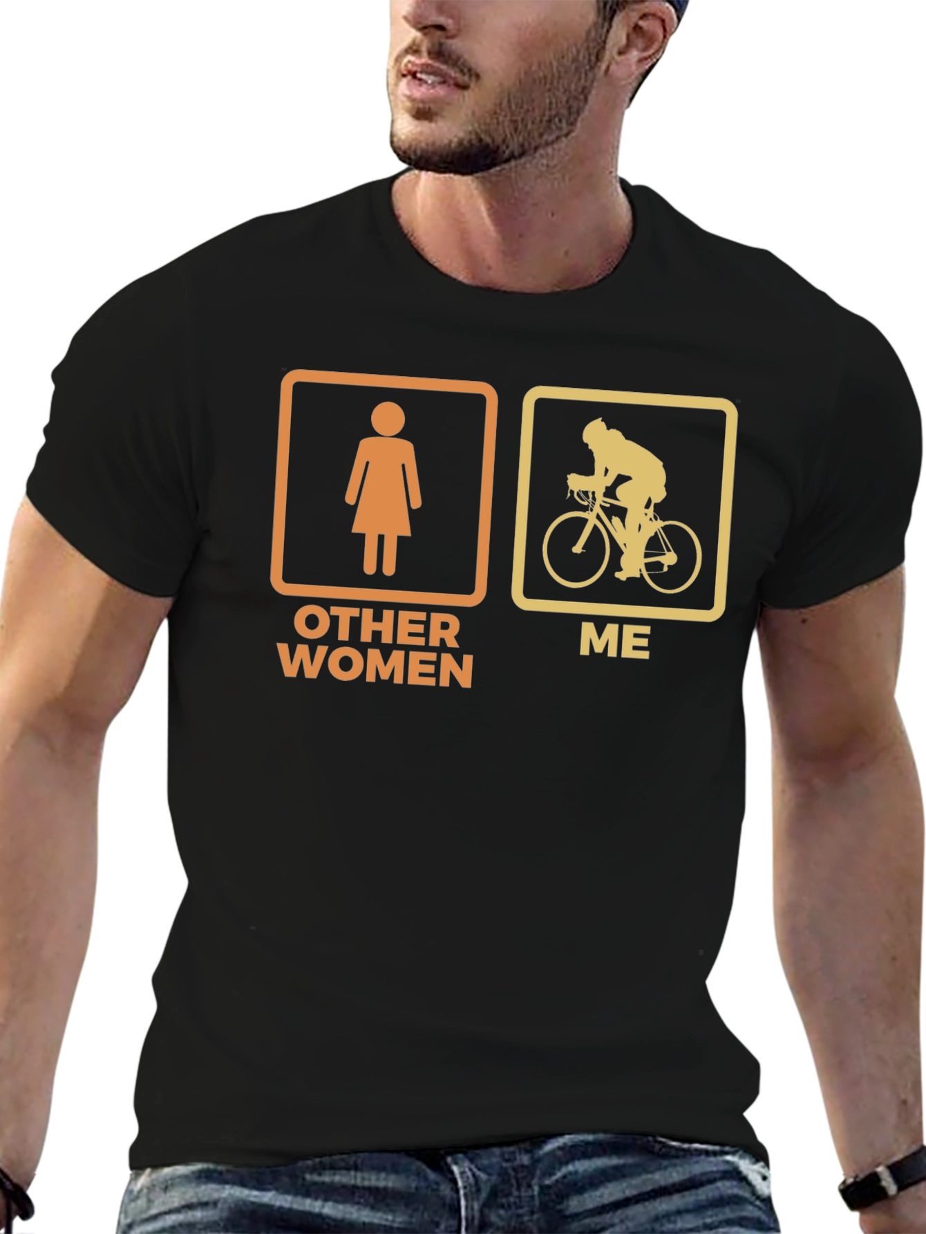 Humorous Cyclist T-Shirt - Other Women vs. Me