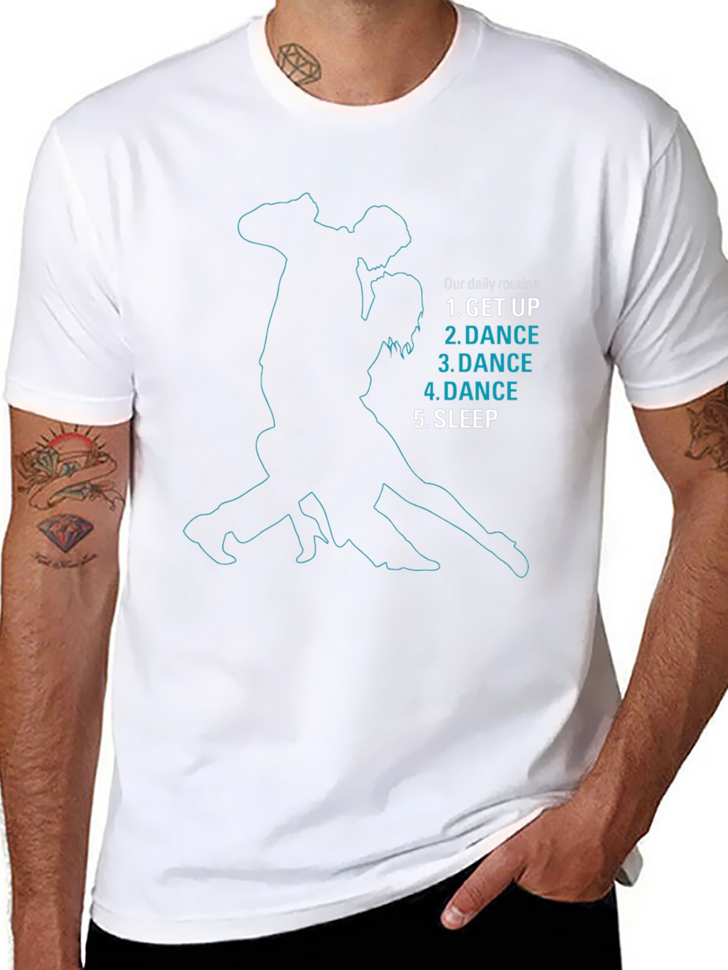Dance Daily Routine T-Shirt - Black