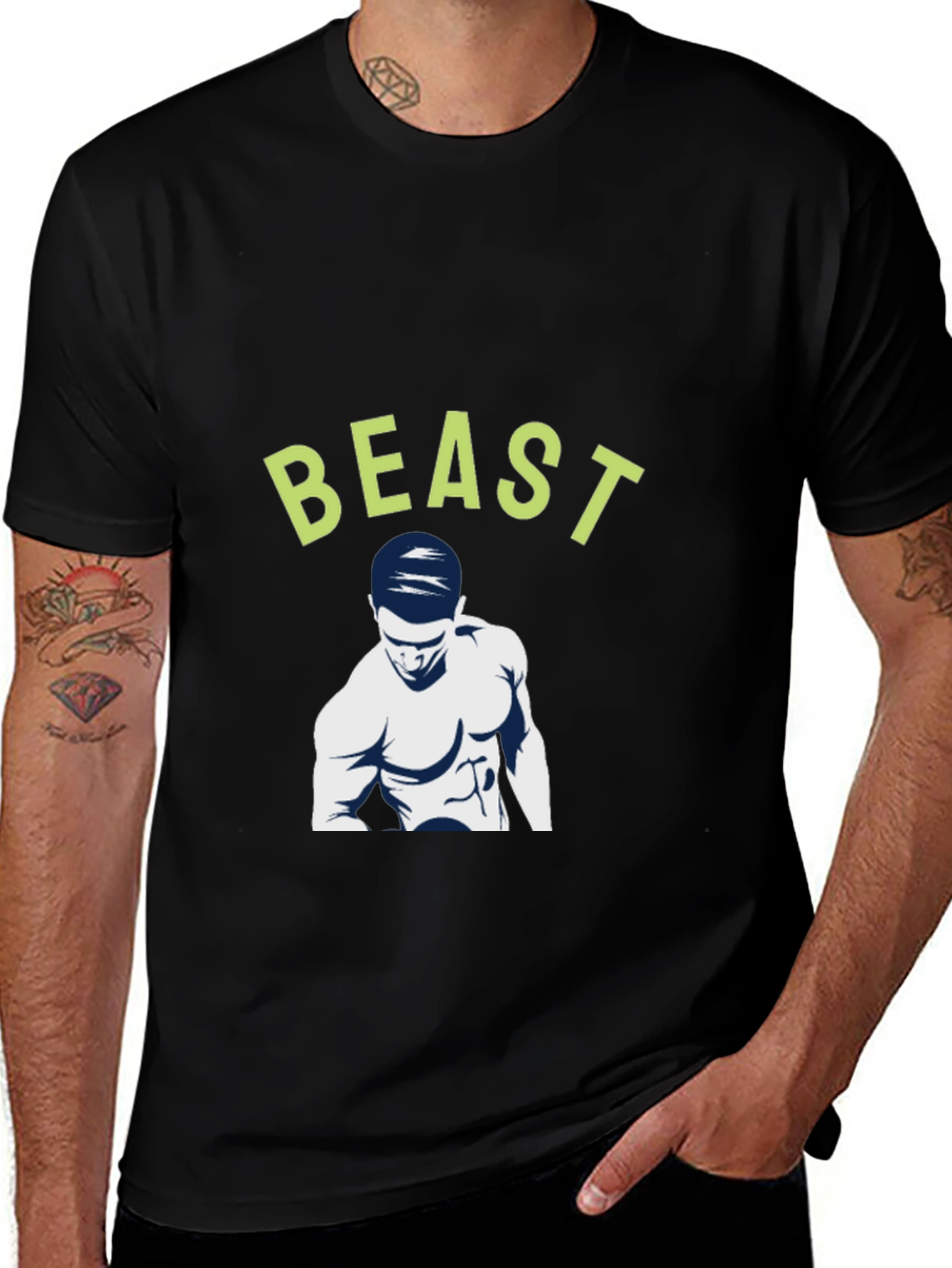 Beast Mode Black T-Shirt - Gym & Fitness Apparel