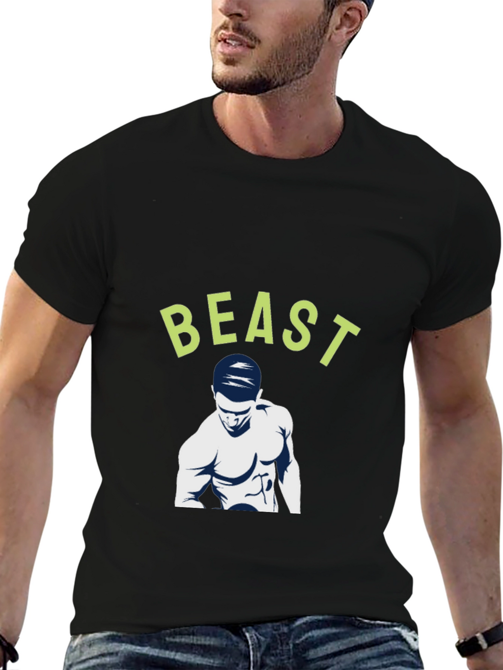 Beast Mode Black T-Shirt - Gym & Fitness Apparel