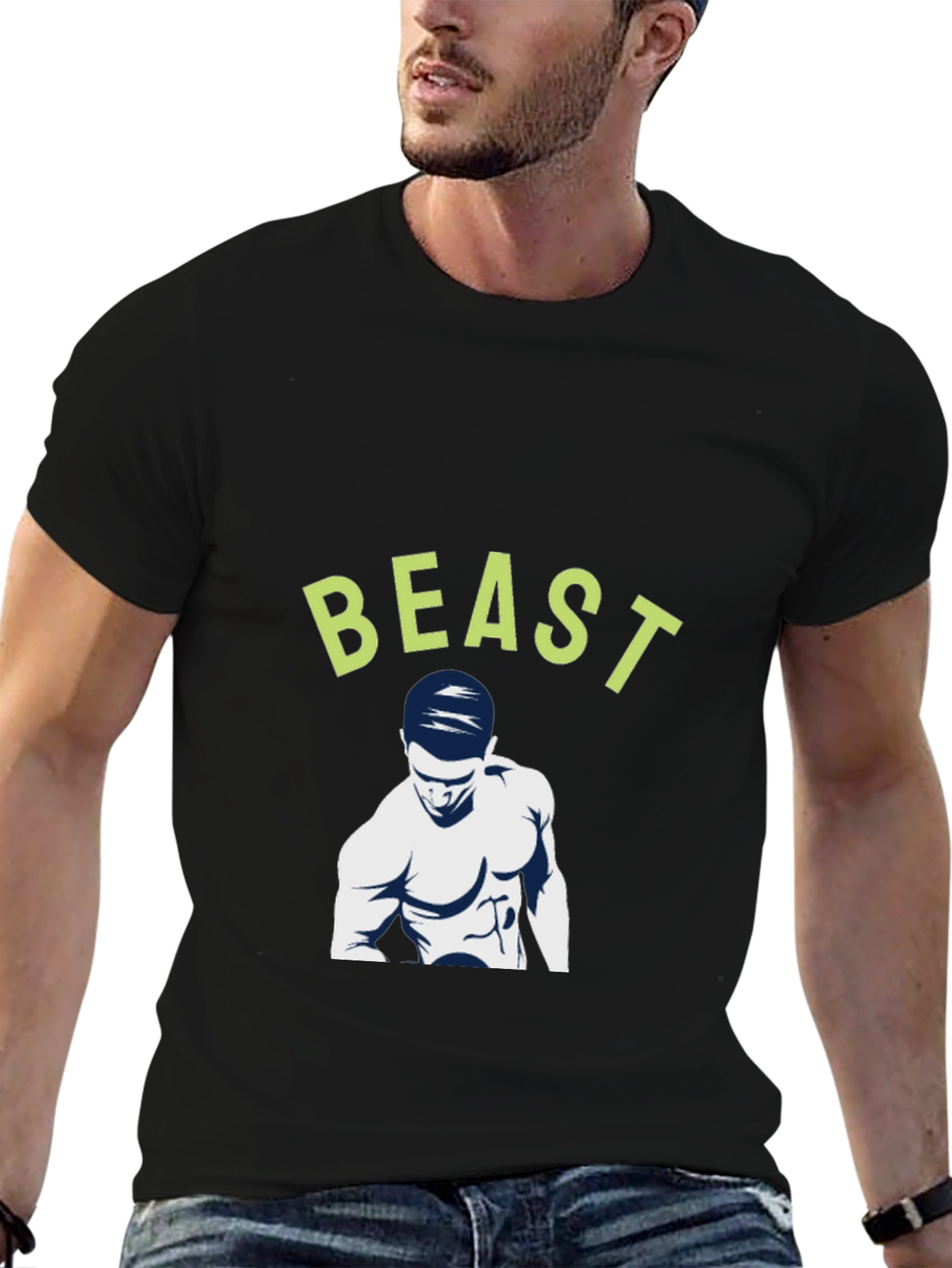 Beast Mode Black T-Shirt - Gym & Fitness Apparel