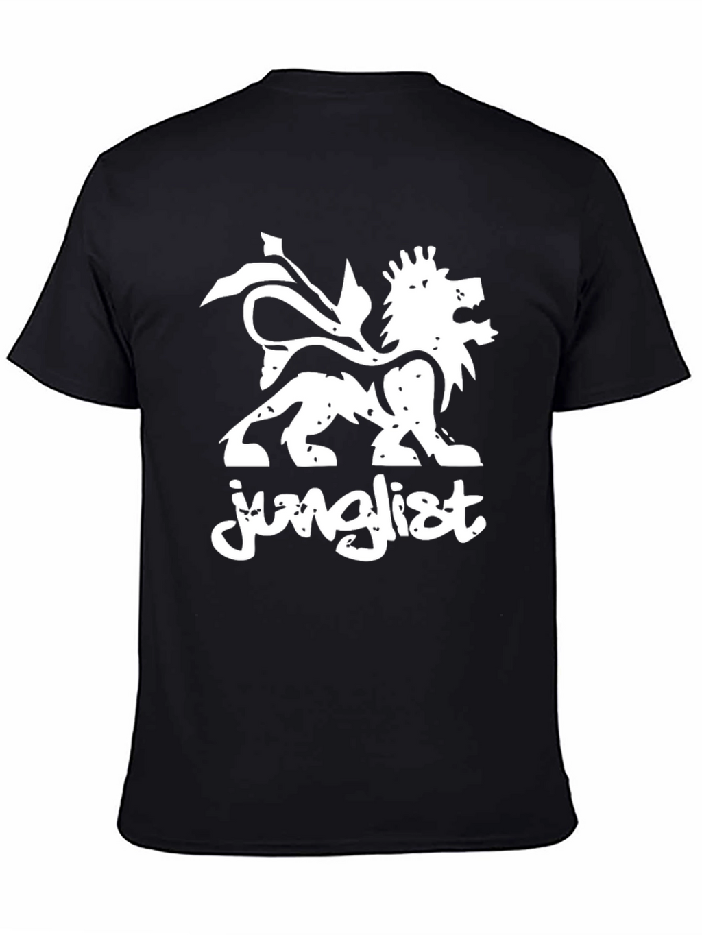 Junglist Lion Graphic Black T-Shirt