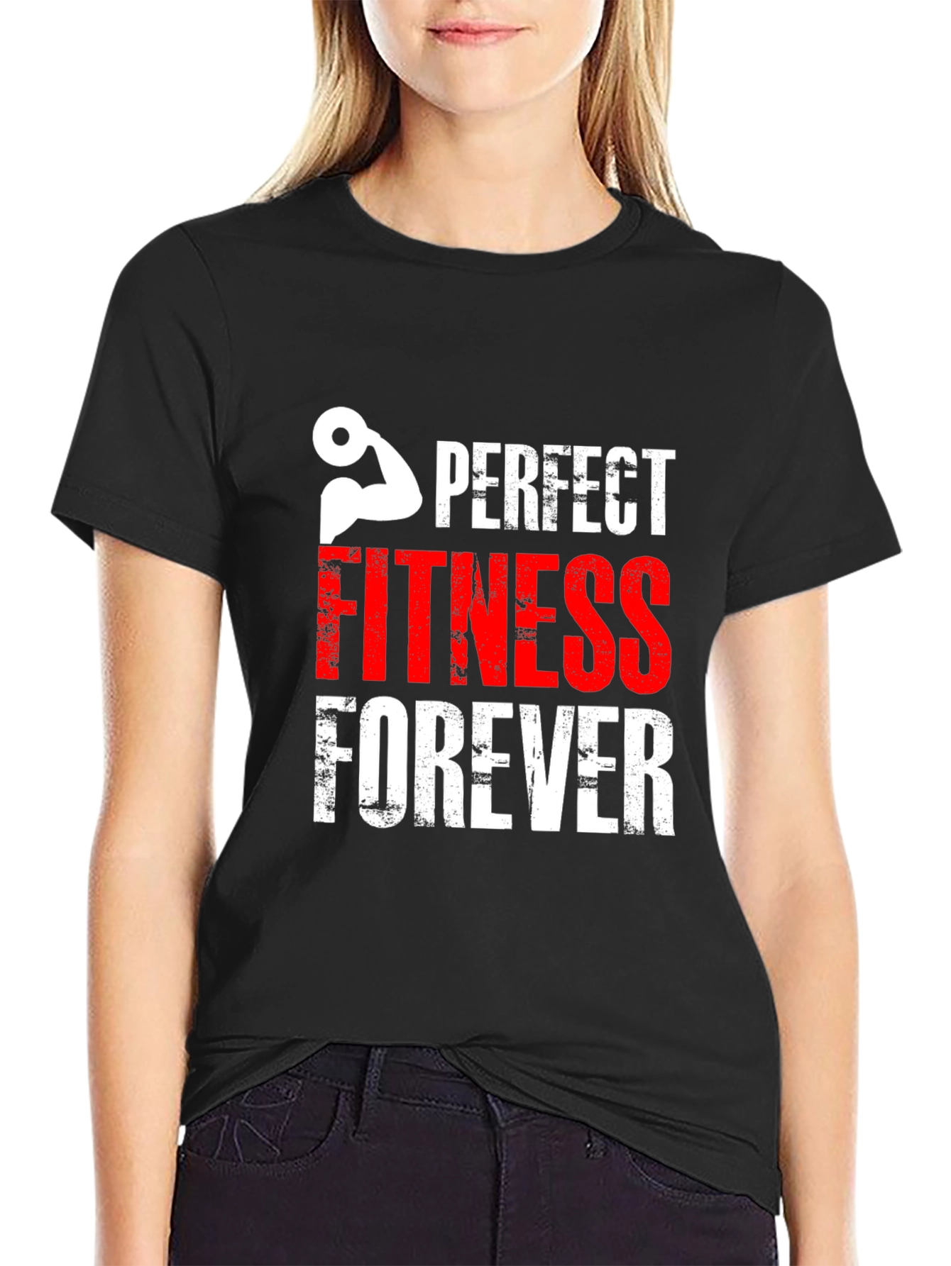 Perfect Fitness Forever Graphic Tee - Workout Motivation