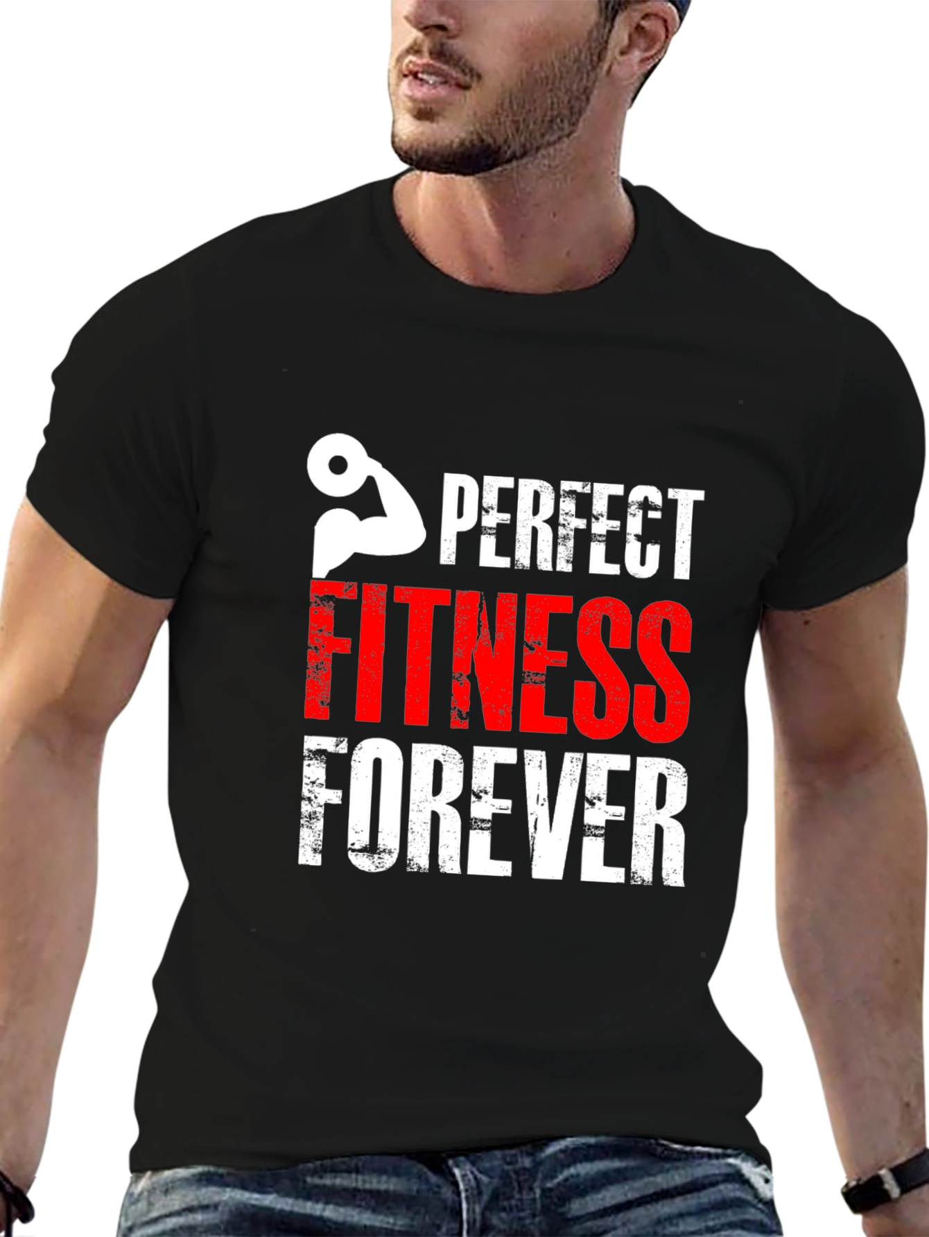 Perfect Fitness Forever Graphic Tee - Workout Motivation
