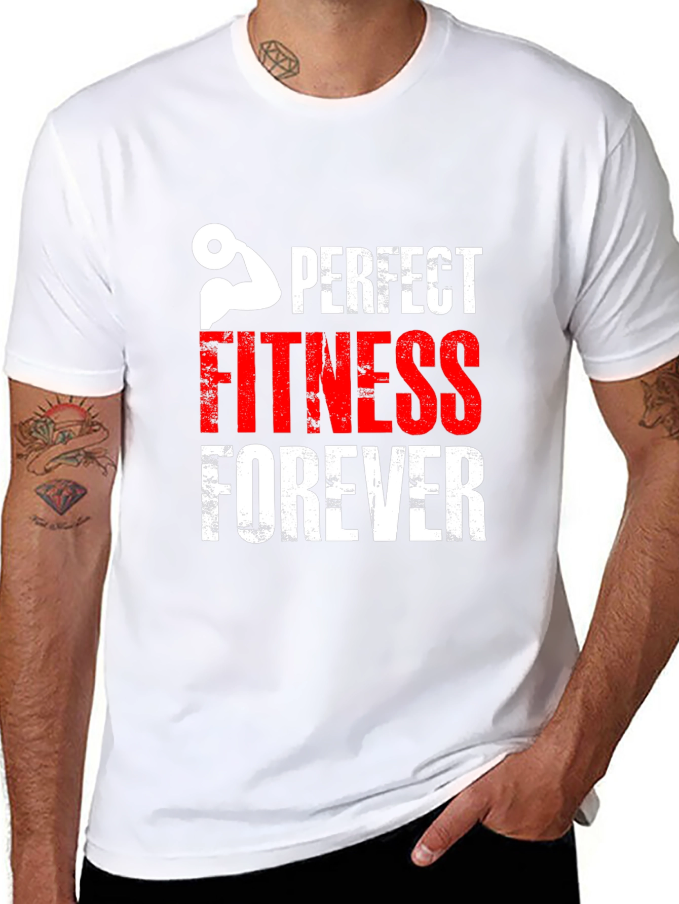 Perfect Fitness Forever Graphic Tee - Workout Motivation