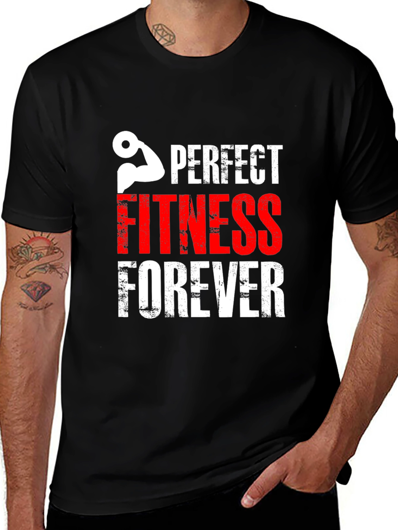 Perfect Fitness Forever Graphic Tee - Workout Motivation