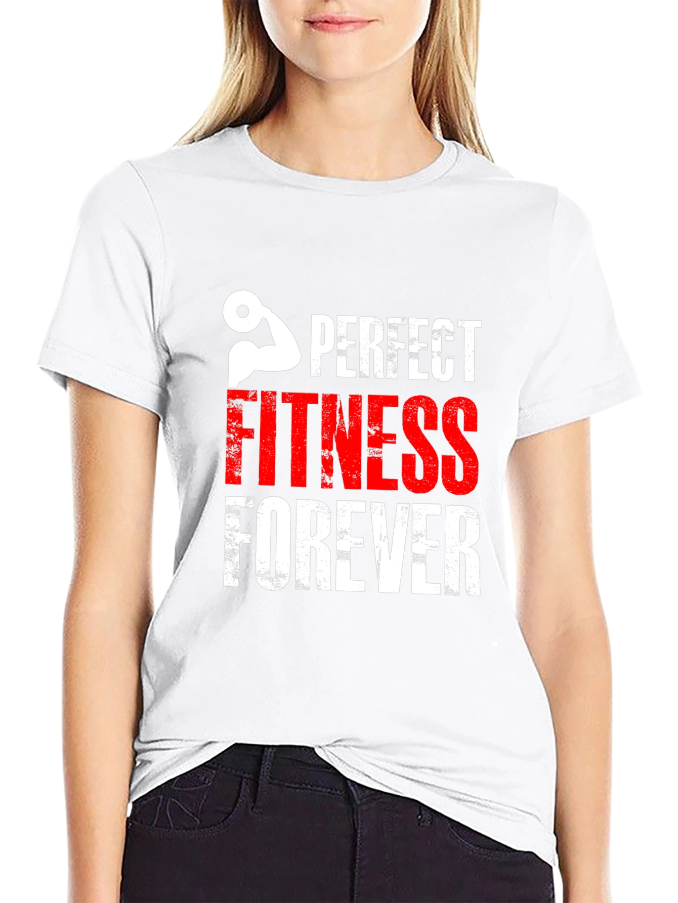 Perfect Fitness Forever Graphic Tee - Workout Motivation