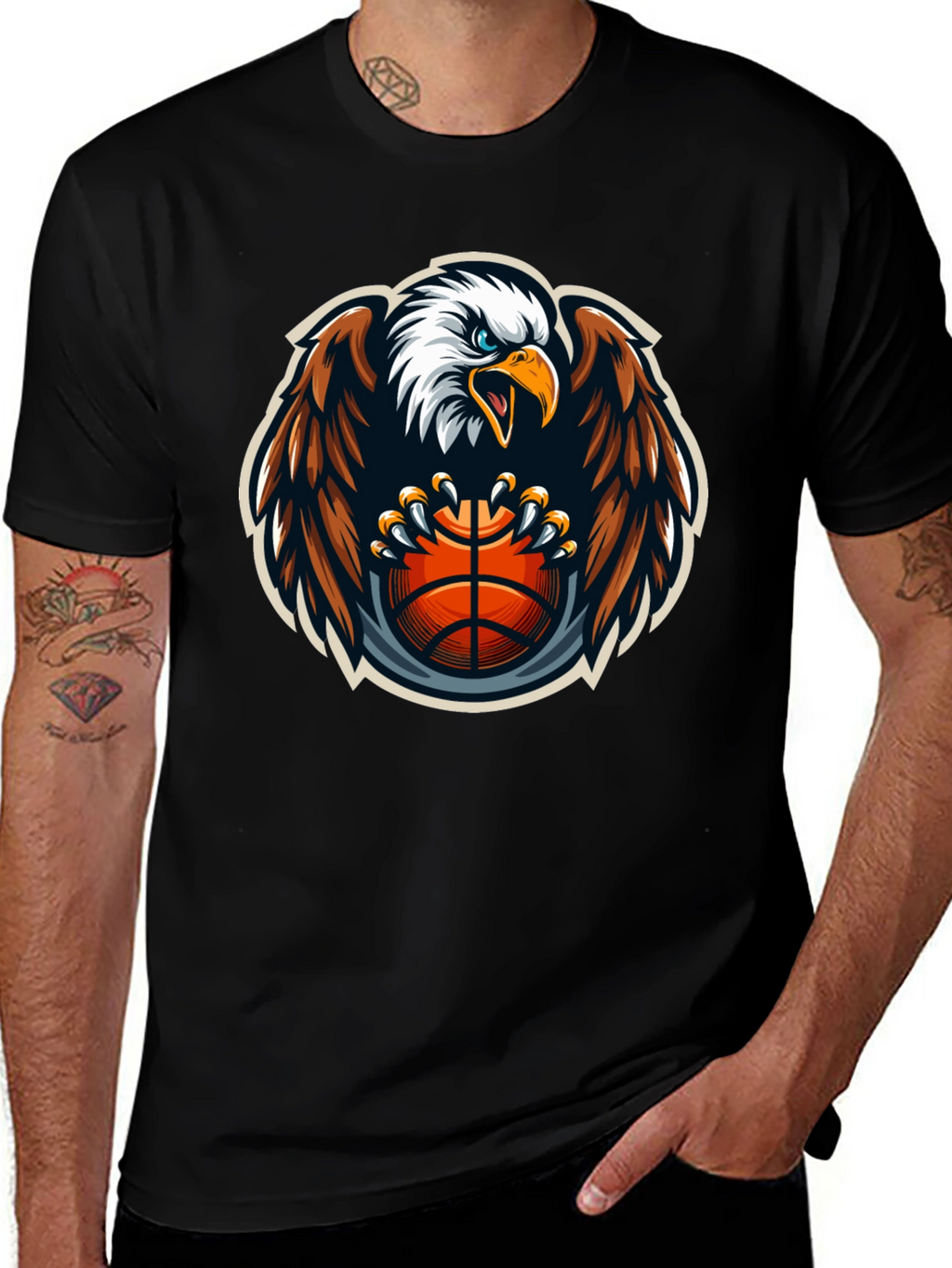 Eagle Basketball Graphic T-Shirt