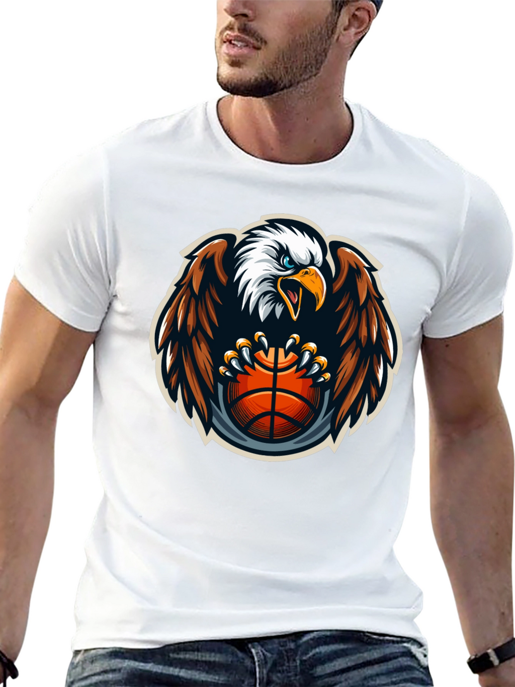 Eagle Basketball Graphic T-Shirt